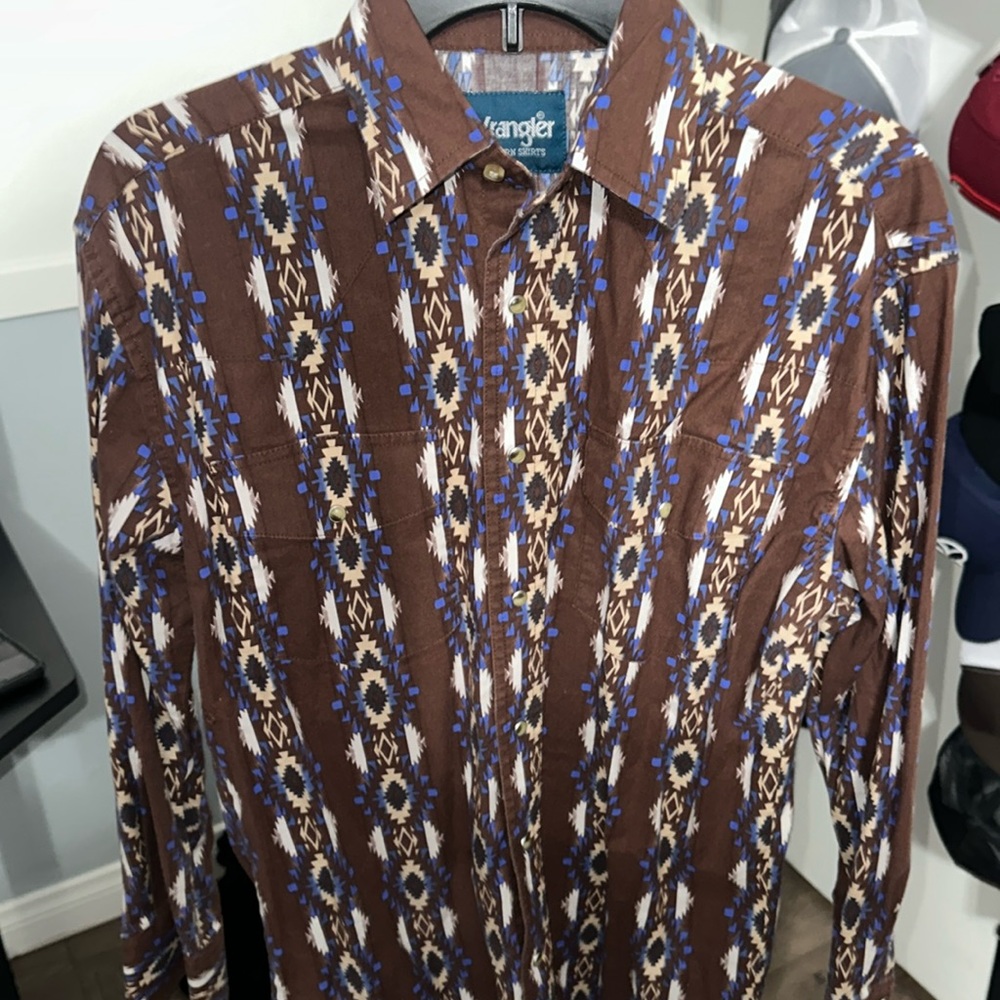 Wrangler Aztec button up